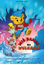 Miś Bamse na wulkanie